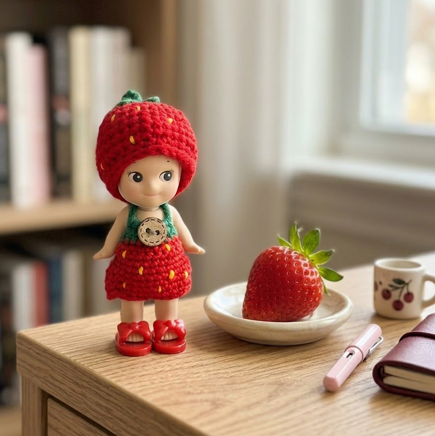 Strawberry Fairy Doll Dress Set